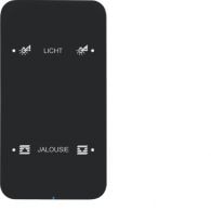 75142165 - Touch sensor, 2&#039;li, Integro Bus bağl.KNX- R.1, siyah cam
