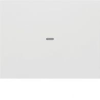 80960279 - 1&#039;li buton modülü kapağı, şeffaf cam, K.1, parlak beyaz