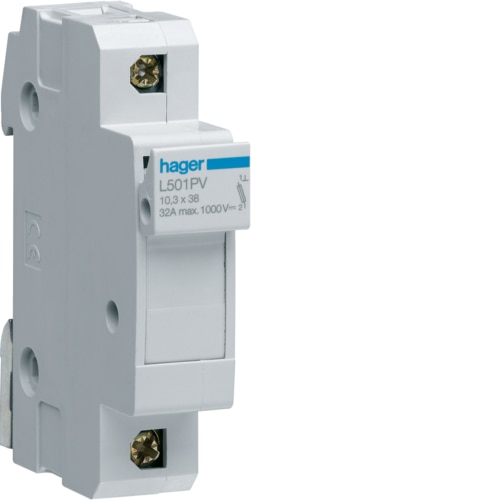 Hager L501-45 32A max Fuse Carrier Holder Din Rail Mounted 