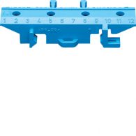 KZ012 - Mounting base f. brass terminals, Colour: blue
