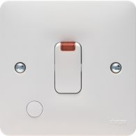 WMDP84FON - 20A Double Pole Switch with LED Indicator &amp; Flex Outlet