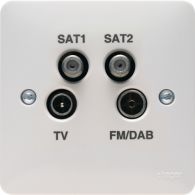 WMQX - Quadplexer TV, FM/DAB, Satellite 1 &amp; Satellite 2 Outlet