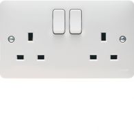 WMSS82 - 2 Gang Double Pole Switched Socket Dual Earth