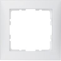 10119909 - Frame 1gang, S.1, p. white, matt, plastic