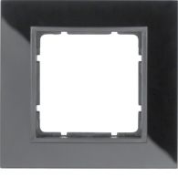 10116616 - Glass frame 1gang, B.7, black/ant. matt