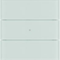 75163590 - B.IQ push-button 3gang comf, KNX - B.IQ, glass p. white