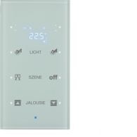 75643130 - KNX glass sensor 3g thermostat, display, intg bus coupl. ,KNX-TS sensor, p.wh.