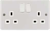 WPSS82W - 2 Gang Double Pole Switched Socket White