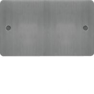 WFP2BS - Twin Blank Plate Brushed Steel