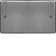 WRP2BS - Twin Blank Plate Brushed Steel